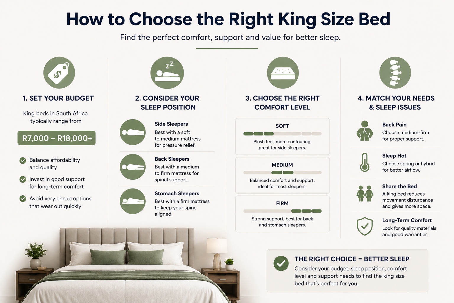 how to choose the right king bed set